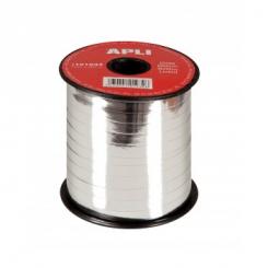 APLI Cinta Regalo Metalizada Plata 7mm X 250M