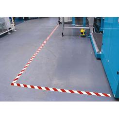 Cinta Señalización Tela Adhesiva Tesa Rollo 33m x 50mm Rojo Blanco