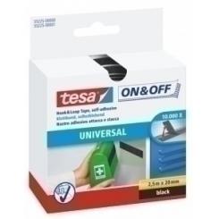 Cinta Velcro Tesa On&Off Rollo 2,5X20 Negro