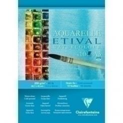 Clairefontaine Block De Dibujo Clairefontaine Etival Acuarela Grano Fino A3 200G 10H