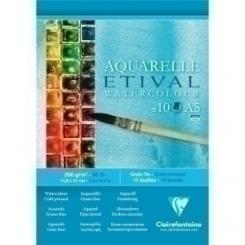 Clairefontaine Block De Dibujo Clairefontaine Etival Acuarela Grano Fino A5 200G 10H