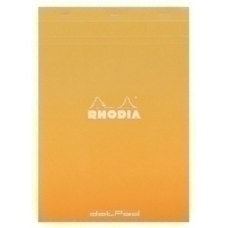 clairefontaine-block-de-notas-clairefontaine-rhodia-con-tapa-a4-80h-cuadric-5x5-naranja
