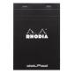 clairefontaine-block-de-notas-clairefontaine-rhodia-con-tapa-a5-80h-cuadric-5x5-negro
