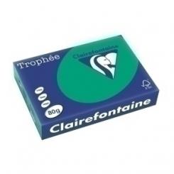 CLAIREFONTAINE Papel Color A4 Trophee 80G 500H Verde Pi