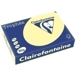 Clairefontaine Papel De Color A4 Clairefontaine Trophee 80G 500H Pastel Amarillo Canario