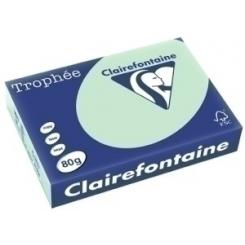 Clairefontaine Papel De Color A4 Clairefontaine Trophee 80G 500H Pastel Verde