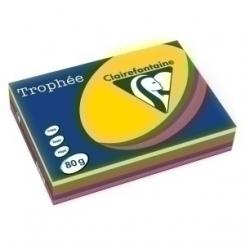 Clairefontaine Papel De Color A4 Clairefontaine Trophee 80G 500H Surtido Intensos Vivos