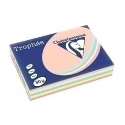 Clairefontaine Papel De Color A4 Clairefontaine Trophee 80G 500H Surtido Pastel