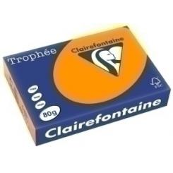Clairefontaine Papel De Color A4 Clairefontaine Trophee 80G 500H Vivo Naranja