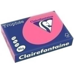 Clairefontaine Papel De Color A4 Clairefontaine Trophee 80G 500H Vivo Rosa Fucsia