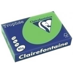Clairefontaine Papel De Color A4 Clairefontaine Trophee 80G 500H Vivo Verde Menta