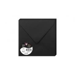 Clairefontaine Sobre Clairefontaine Pollen 165X165 120G Negro Paquete De 20