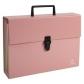 clasificador-acordeon-exacompta-aquarel-fº-18-dptos-maletin-con-asa-y-cierre-plastico-coral
