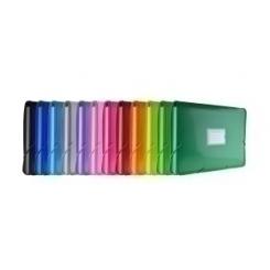 Clasificador Acordeon Office Box Pp Colorline 335X240Mm Plus 12 Dptos.+1 Dpto.Para Block, Con Ribete Y Gomas