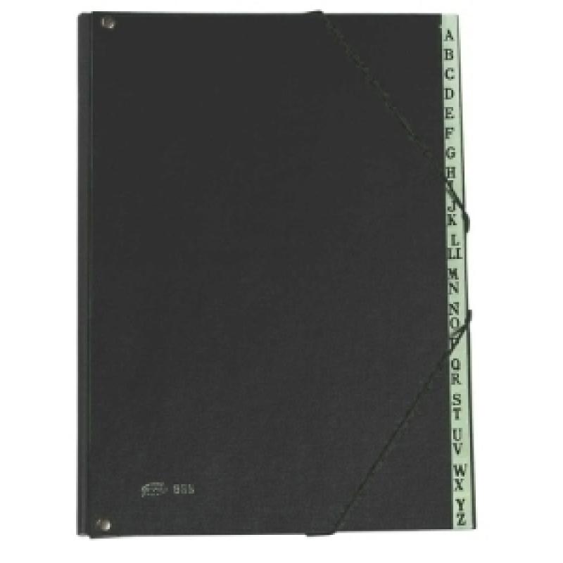 clasificador-lomo-fuelle-pardo-pvc-fº-18-dptosgomas-alfabetico-negro