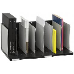 Clasificador vertical Archivodoc Archivo 2000 8 separadores A3 A4 folio y carpetas colgantes 360x600x255 mm gris-negro