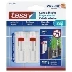 Clavo Adhesivo Tesa Ajustable Para Azulejos Y Metal 3 Kg