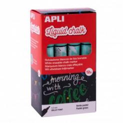 APLI C.L.Chalk P.Red 5,5mm Verde Pastel 12U