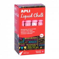 APLI C.L.Chalk P.Redonda 5,5mm Rosa Past 12U