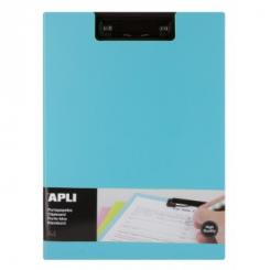 APLI Clipboard PP Foam + Solapa Col.Azul A4