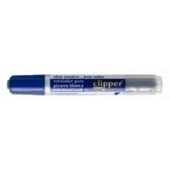 Clipper Marcador Pizarra Clipper Liquid Conico Azul