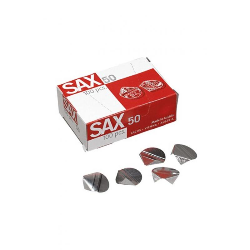Clips Oreja Sax chinchetas de 3 puntas triangulares para esquina 100 un.