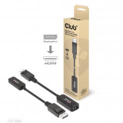 CLUB3D Adaptador activo DisplayPort1.4 a HDMI 4K120Hz/8K60Hz HDR M/H