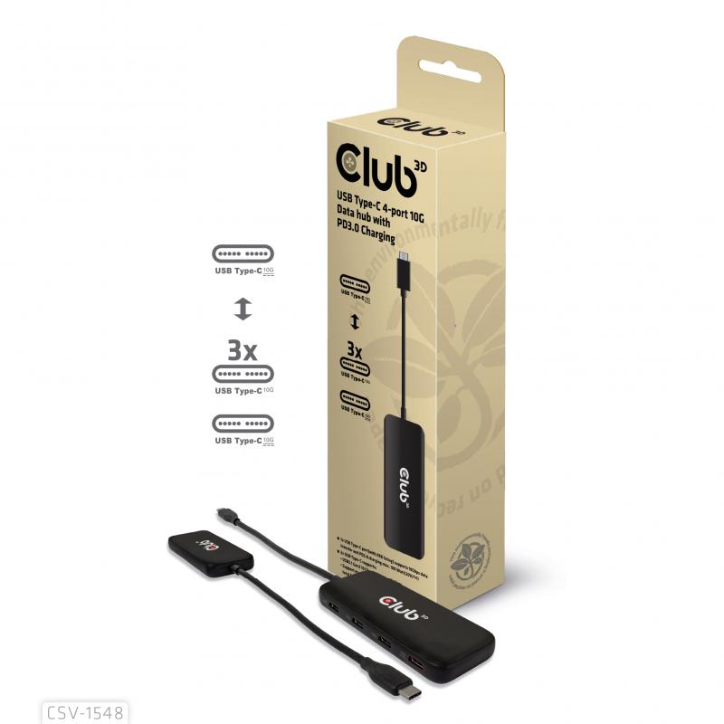 club3d-csv-1548-hub-de-interfaz-usb-32-gen-1-31-gen-1-type-c-negro