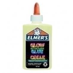 Cola Elmer´S Slime Brilla En La Oscuridad Lavable 147 Ml Natural