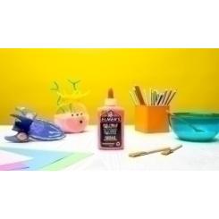 Cola Elmer´S Slime Brilla En La Oscuridad Lavable 147 Ml Rosa