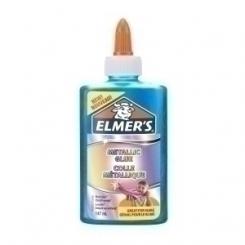 Cola Elmer´S Slime Metalico Lavable 147 Ml Azul