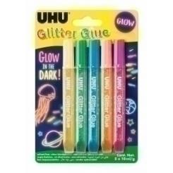 Cola Glitter Glue Uhu Glow B/10 Ml B/5