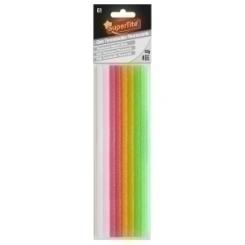 Cola Termofusible En Barra Supertite 7X200 Mm. Blister De 8 Neon Surtido