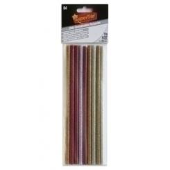 Cola Termofusible En Barra Supertite Purpurina 7X200 Mm. Blister De 9