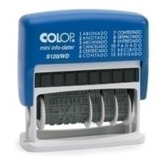 Colop Fechador Ent.Aut. Colop S120/Wd 4 Mm. Formulario Comercial 12 Textos