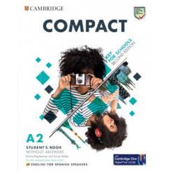Compact Key for Schools Second edition English for Spanish Speakers Students Book without answers with Digital Pack CAMBRIDGE