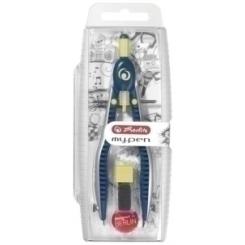 Compas Herlitz My.Pen Con Bigotera Azul Marino/Lima