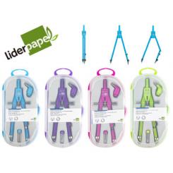 Compas LIDERPAPEL micrometrico con adaptador color