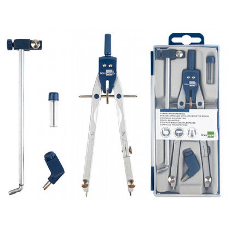 compas-liderpapel-microtermico-bk-304-con-adaptador-y-alargadera
