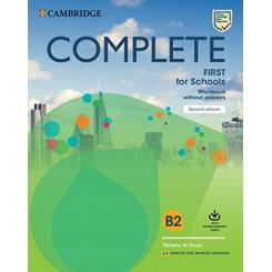 Complete First For Schools Workbook Without Key +DowloadABle Audio, Ed. CAMBRIDGE