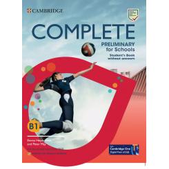Complete Preliminary For Schools English For Spanish Speakers Student'S Pack Updated (Student'S Book Without Answers And Workbook Without Answers), Ed. CAMBRIDGE