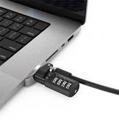 Compulocks MBPR16LDG02CL cable antirrobo Negro, Plata