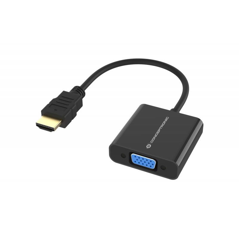 conceptronic-abby20b-adaptador-de-cable-de-video-025-m-hdmi-tipo-a-estandar-vga-d-sub-negro
