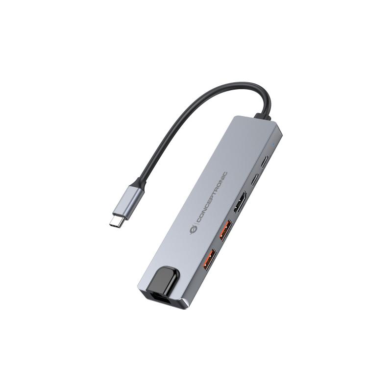 conceptronic-donn29g-base-para-portatil-y-replicador-de-puertos-alambrico-usb-32-gen-2-31-gen-2-type-c-gris