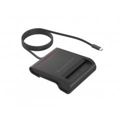 Conceptronic SCR01BC lector de tarjeta inteligente Interior USB USB Tipo C Negro