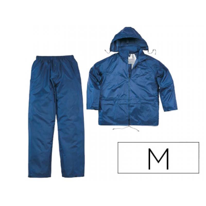 conjunto-de-lluvia-deltaplus-400-poliester-pvc-azul-marino-talla-m