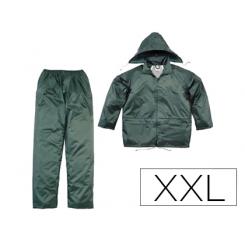 conjunto De Lluvia DELTAPLUS 400 Poliester/PVC Verde Talla XXL
