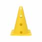 CONO CON SOPORTE PARA PICA Y ARO BASE CUADRADA Amarillo 32 cm