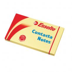 ESSELTE Contacta Notes 125 mm. x 75 mm. (Bloc 100 hojas), amarillo