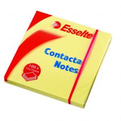ESSELTE Contacta Notes 75 mm. x 75 mm. (Bloc 100 hojas), amarillo